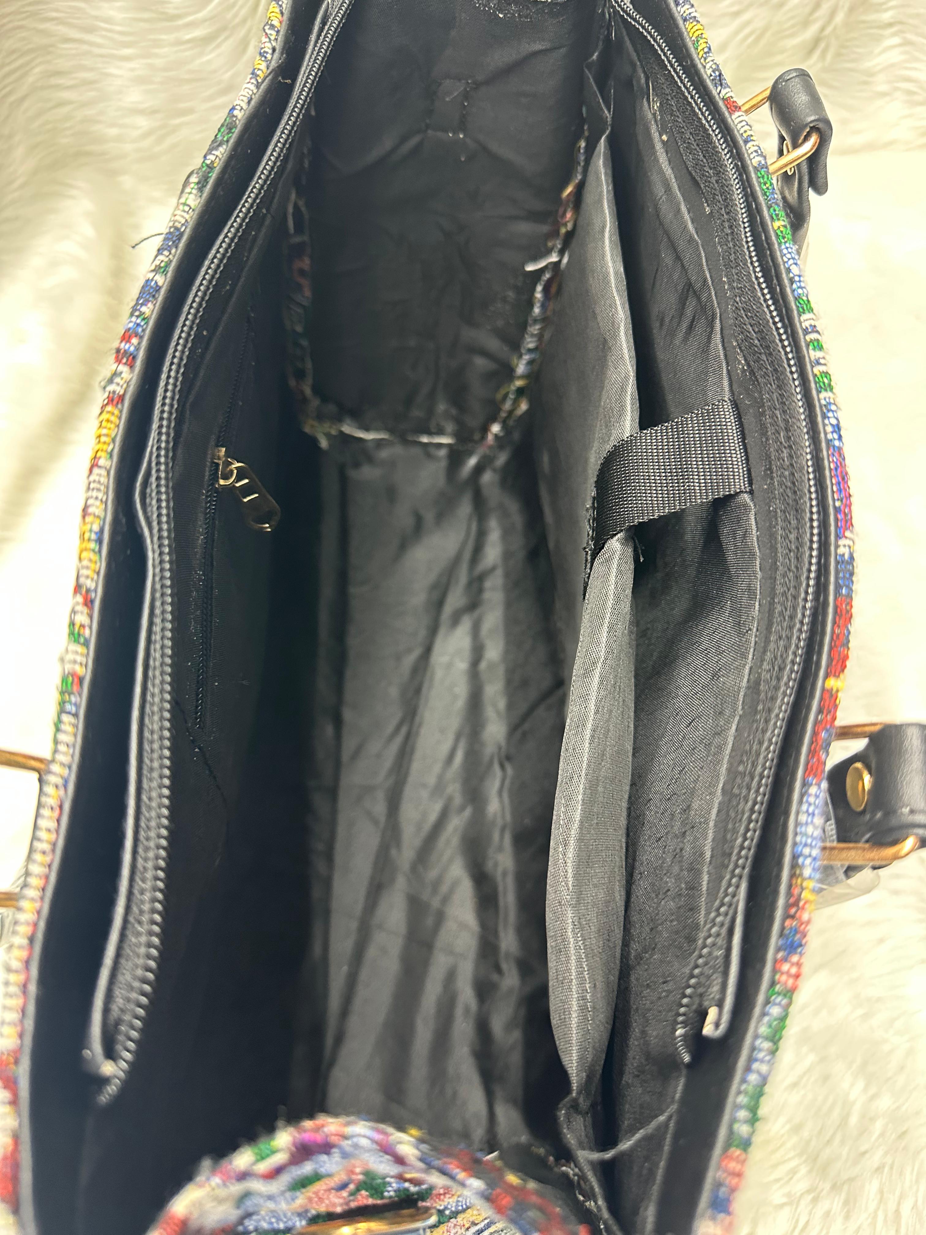 Artistry in Motion: Oversized Ikkat Tote Bag